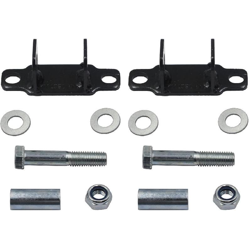 Rear Shock Upper Bar Pin Eliminator Kit Compatible with 1997-2018 Jeep Wrangler JK TJ
Rear Shock Upper Bar Pin Eliminator Kit Compatible with 1997-2018 Jeep Wrangler JK TJ