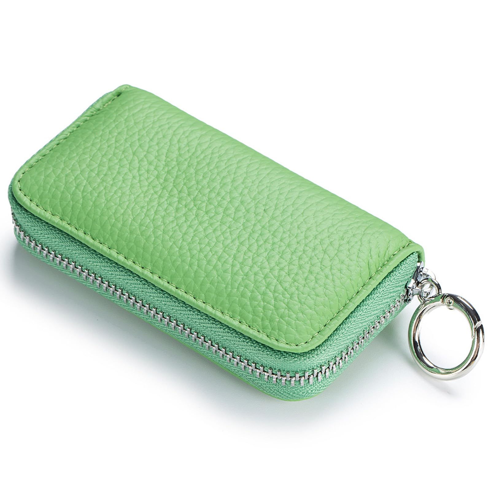 RenLianyi Smart Car Key Case, Integrated Genuine Leather Card Case for Men and Women, with 6 Hooks, Key Holder, 2 Card Slots, and Carabiner, Green
RenLianyi Smart Car Key Case, Integrated Genuine Leather Card Case for Men and Women, with 6 Hooks, Key Holder, 2 Card Slots, and Carabiner, Green