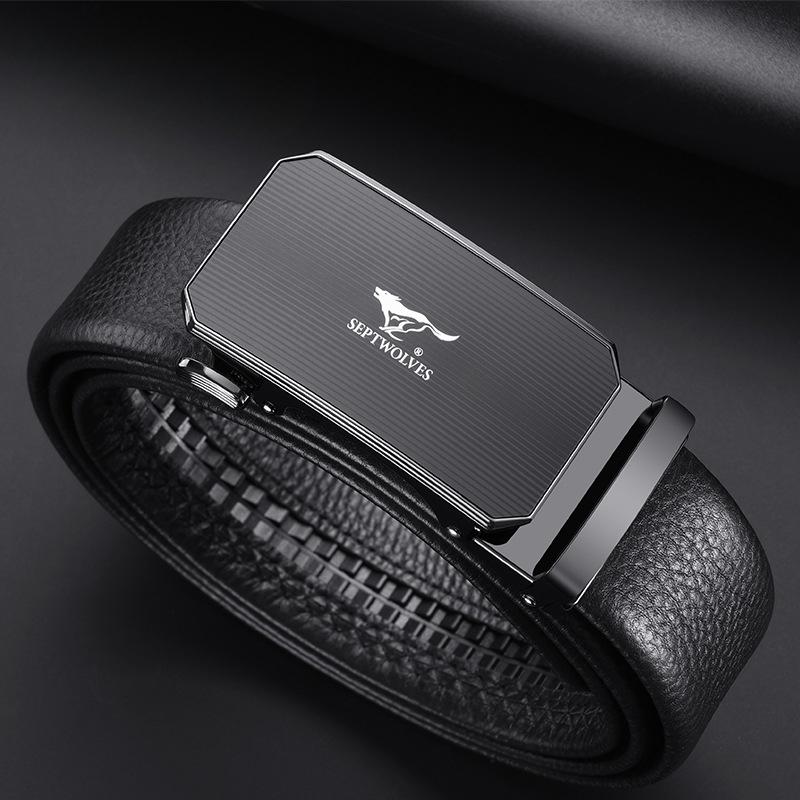 Ремни для мужчин Автоматическая пряжка Ремень Head Layer Коровья кожа Подарочный Универсальный ремень Подарочный 130cm
Ремни для мужчин Автоматическая пряжка Ремень Head Layer Коровья кожа Подарочный Универсальный ремень Подарочный 130cm