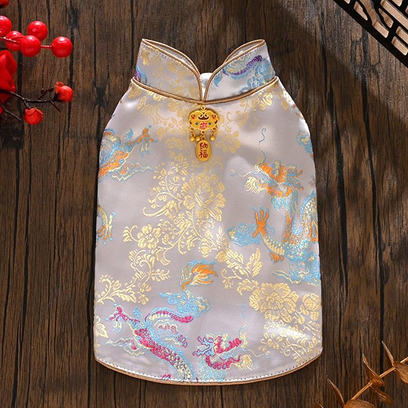 Chinese New Year Dog Clothes Tang Suit Cheongsam Cat Puppy Yorkie Pomeranian Poodle Bichon Schnauzer Clothing Pet Vest Apparel XS(old)
Chinese New Year Dog Clothes Tang Suit Cheongsam Cat Puppy Yorkie Pomeranian Poodle Bichon Schnauzer Clothing Pet Vest Apparel XS(old)