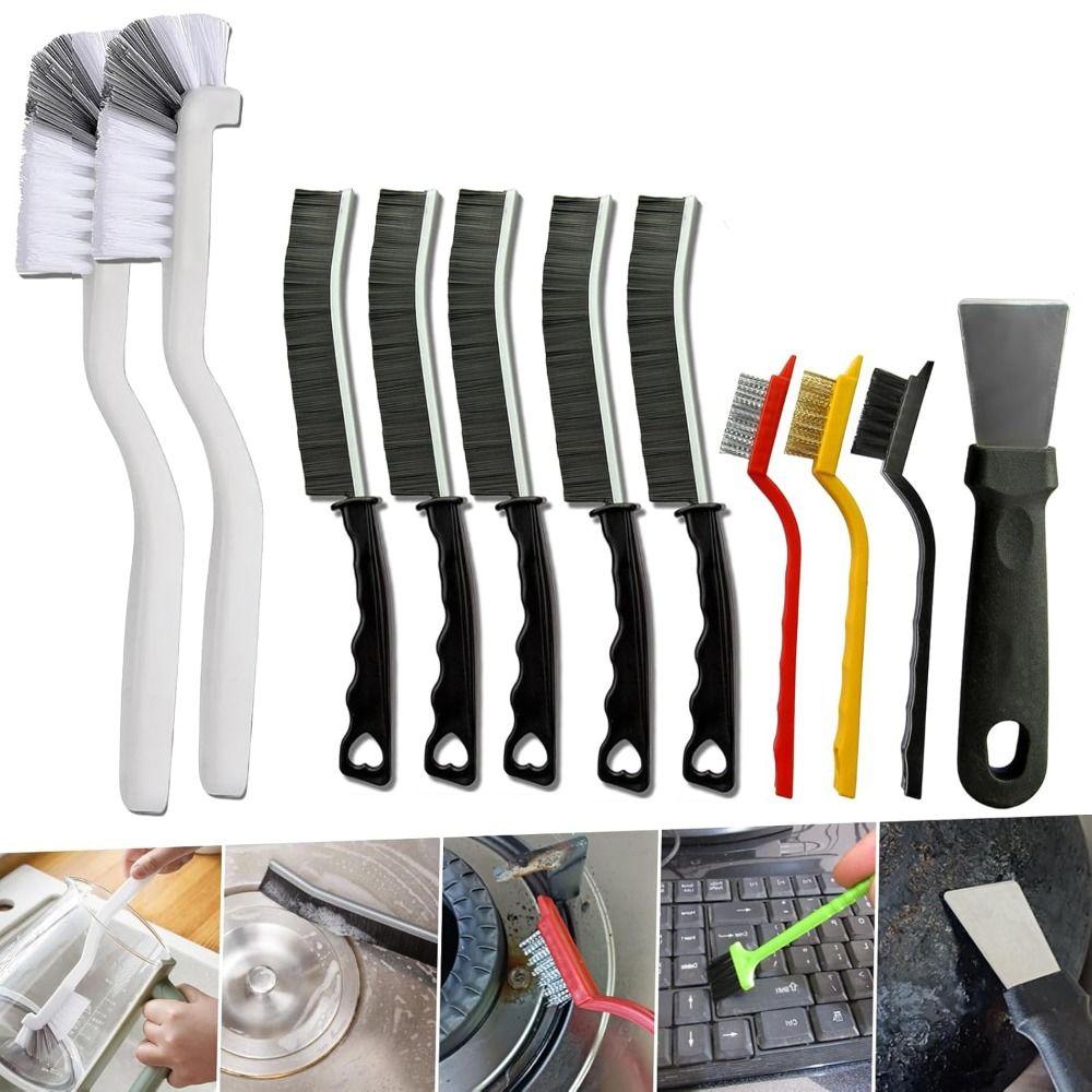 11Pcs Deep Clean Crevice Cleaning Brush Set Hard Bristle Stove Rust Remover Cleaning Supplies Style 2
11Pcs Deep Clean Crevice Cleaning Brush Set Hard Bristle Stove Rust Remover Cleaning Supplies Style 2