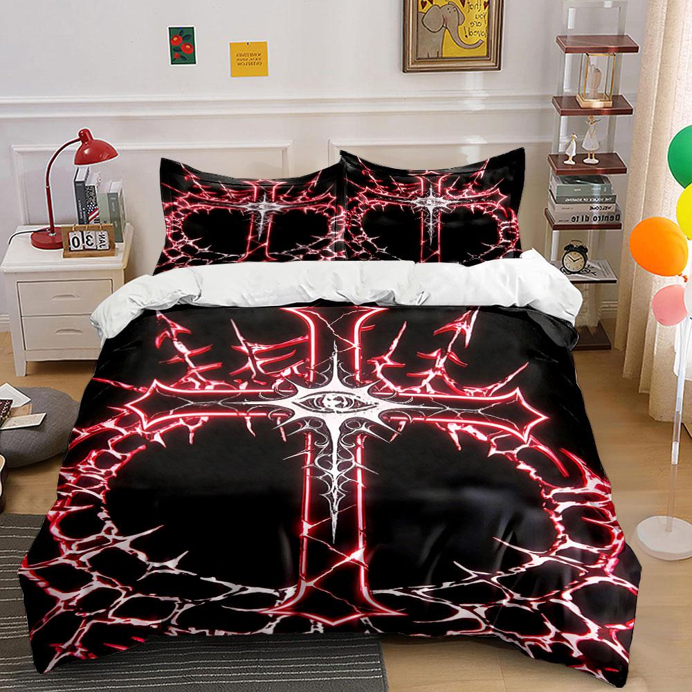 Red lightning with cross. Bedding sets Duvet cover sets Duvet covers Pillowcases(1 * Duvet Cover 2 * Pillowcases, without duvet insert) 135x200cm
Red lightning with cross. Bedding sets Duvet cover sets Duvet covers Pillowcases(1 * Duvet Cover 2 * Pillowcases, without duvet insert) 135x200cm