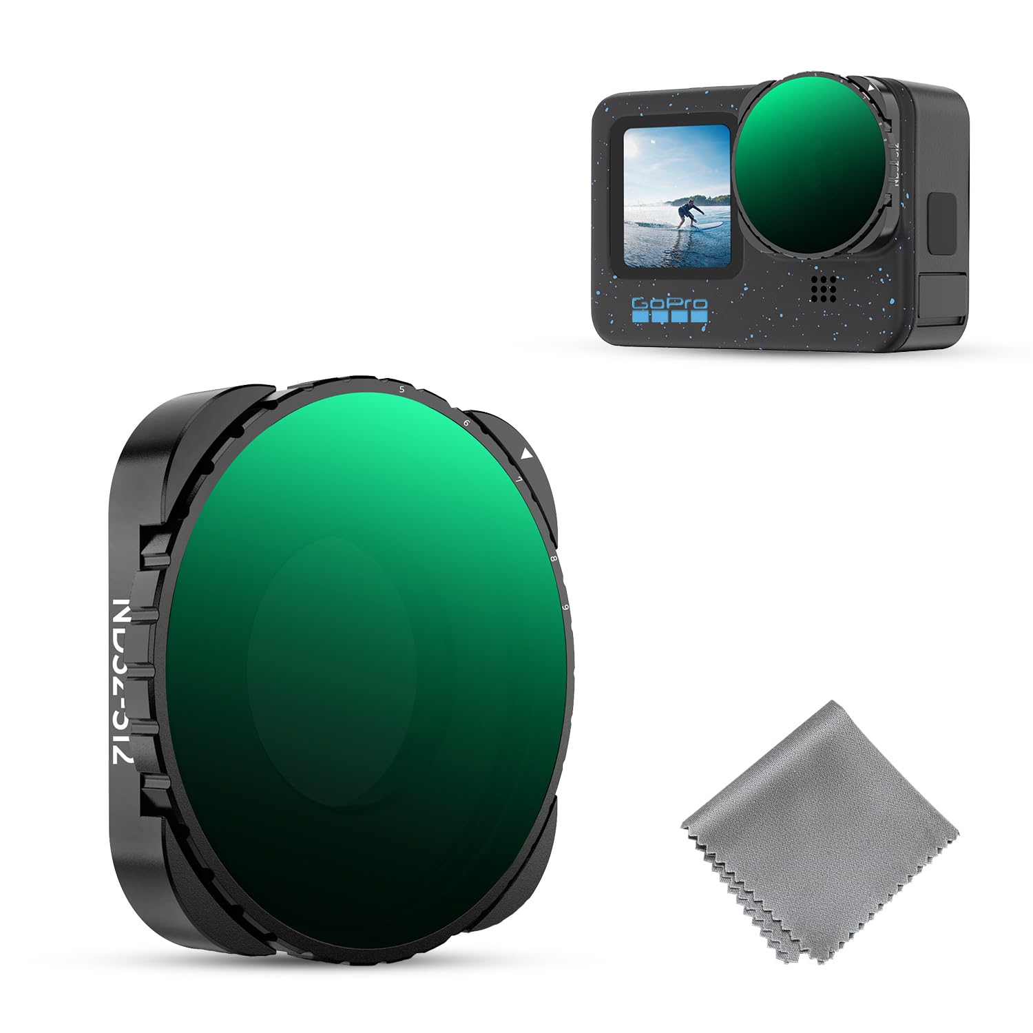 Concept Variable ND Filter for GoPro High Transmittance Nano Coating Waterproof Design for Long Shooting K&F ND32-512 13/12/11/10/9 Exposure/Video
Concept Variable ND Filter for GoPro High Transmittance Nano Coating Waterproof Design for Long Shooting K&F ND32-512 13/12/11/10/9 Exposure/Video