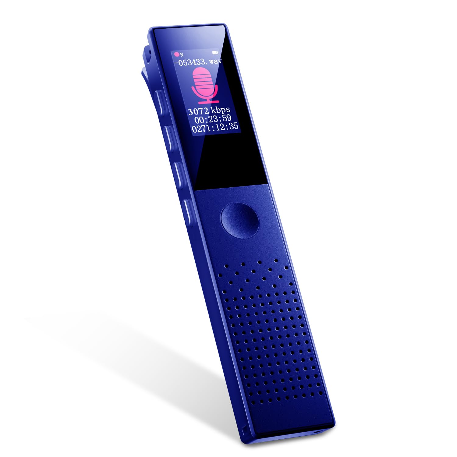 Voice Small IC Recorder Large Capacity Bluetooth 3072kbps Sound Long Recording ENC Dual Noise VOR Timer High Variable Speed AB Password MP3 with Blue
Voice Small IC Recorder Large Capacity Bluetooth 3072kbps Sound Long Recording ENC Dual Noise VOR Timer High Variable Speed AB Password MP3 with Blue