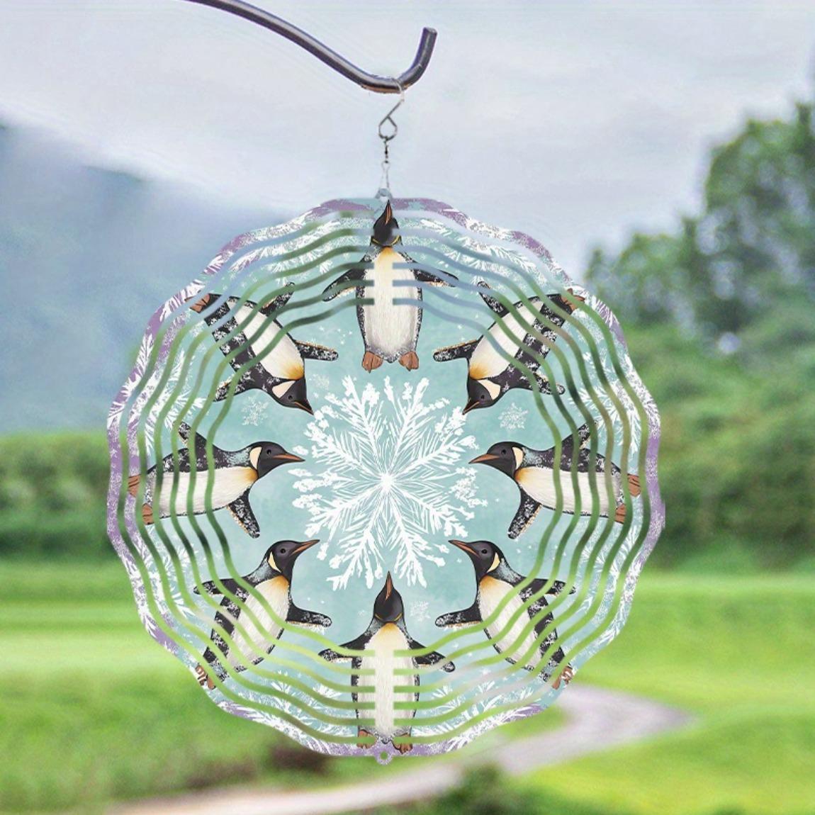 10 Inch Hanging Wind Chime with Swivel Hook Penguin Snowflake Design Blue Green Accents Garden Decor Gift for Friends Family 01A
10 Inch Hanging Wind Chime with Swivel Hook Penguin Snowflake Design Blue Green Accents Garden Decor Gift for Friends Family 01A