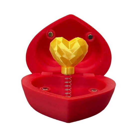 Подарункова коробка у формі серця Новинка Коробка для каблучок із серцями Магічний сюрприз І грайливий тримач для каблучок Подарунки на День святого Валентина, День народження, Свята червоний
Подарункова коробка у формі серця Новинка Коробка для каблучок із серцями Магічний сюрприз І грайливий тримач для каблучок Подарунки на День святого Валентина, День народження, Свята червоний