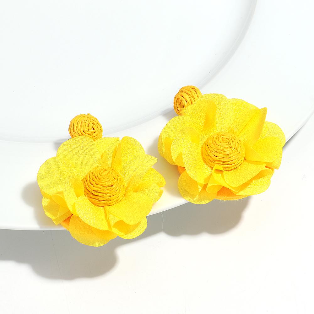 New Korea Simulation Flower Fabric Earring for Women Creative Lafite Chiffon Long Drop Earrings Valentine s Day Jewelry Gifts жовтий
New Korea Simulation Flower Fabric Earring for Women Creative Lafite Chiffon Long Drop Earrings Valentine s Day Jewelry Gifts жовтий