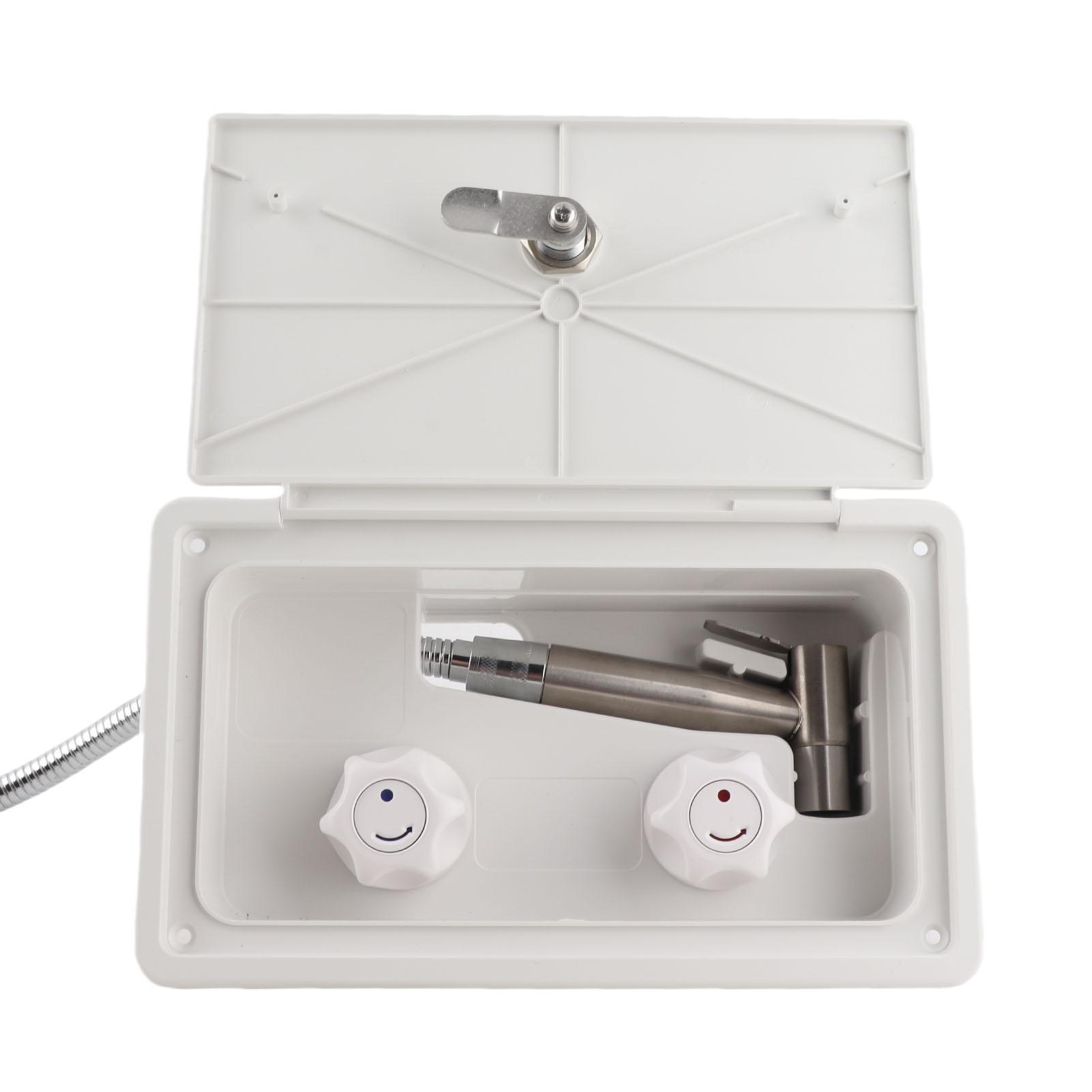 Exterior Shower Box Kit 1.5m Metal Hose Outdoor Washing Spray Box Set for Rv Campervans Trailer Boats Yachts
Exterior Shower Box Kit 1.5m Metal Hose Outdoor Washing Spray Box Set for Rv Campervans Trailer Boats Yachts