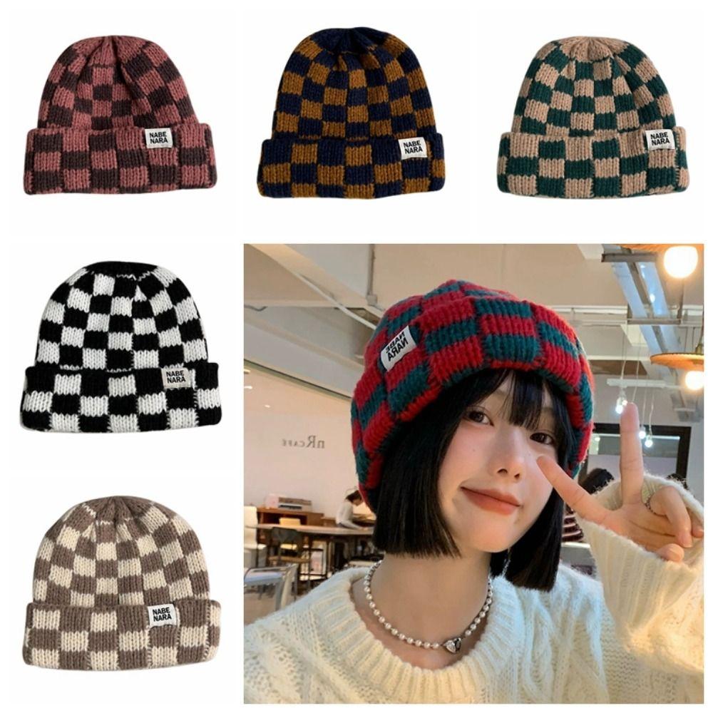 Korean Style Plaid Beanie Hat Chessboard Knitted Cap Retro Pullover Hat Winter зелений/хакі
Korean Style Plaid Beanie Hat Chessboard Knitted Cap Retro Pullover Hat Winter зелений/хакі