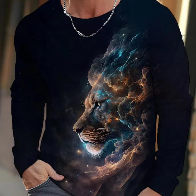 Lion Graphic 3D Full Print clothing Vintage Men Long Sleeve t Shirt for Men Casual Top Fashion Trackwear Lion Animal S
Lion Graphic 3D Full Print clothing Vintage Men Long Sleeve t Shirt for Men Casual Top Fashion Trackwear Lion Animal S