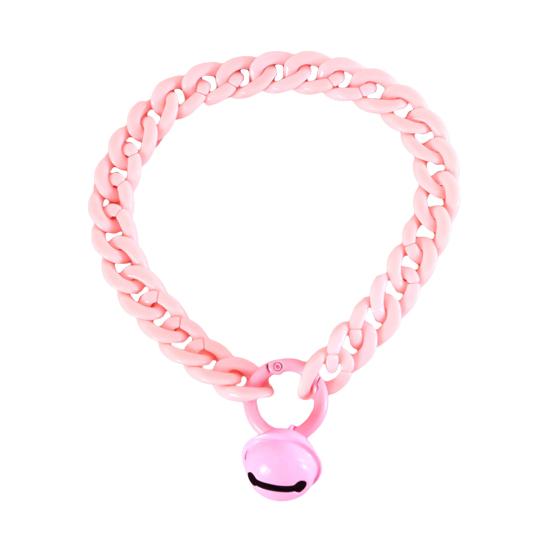 Намисто для собак, дзвіночок, кольоровий пластиковий ланцюжок, нашийник для котів, одяг для домашніх тварин M рожевий
Намисто для собак, дзвіночок, кольоровий пластиковий ланцюжок, нашийник для котів, одяг для домашніх тварин M рожевий
