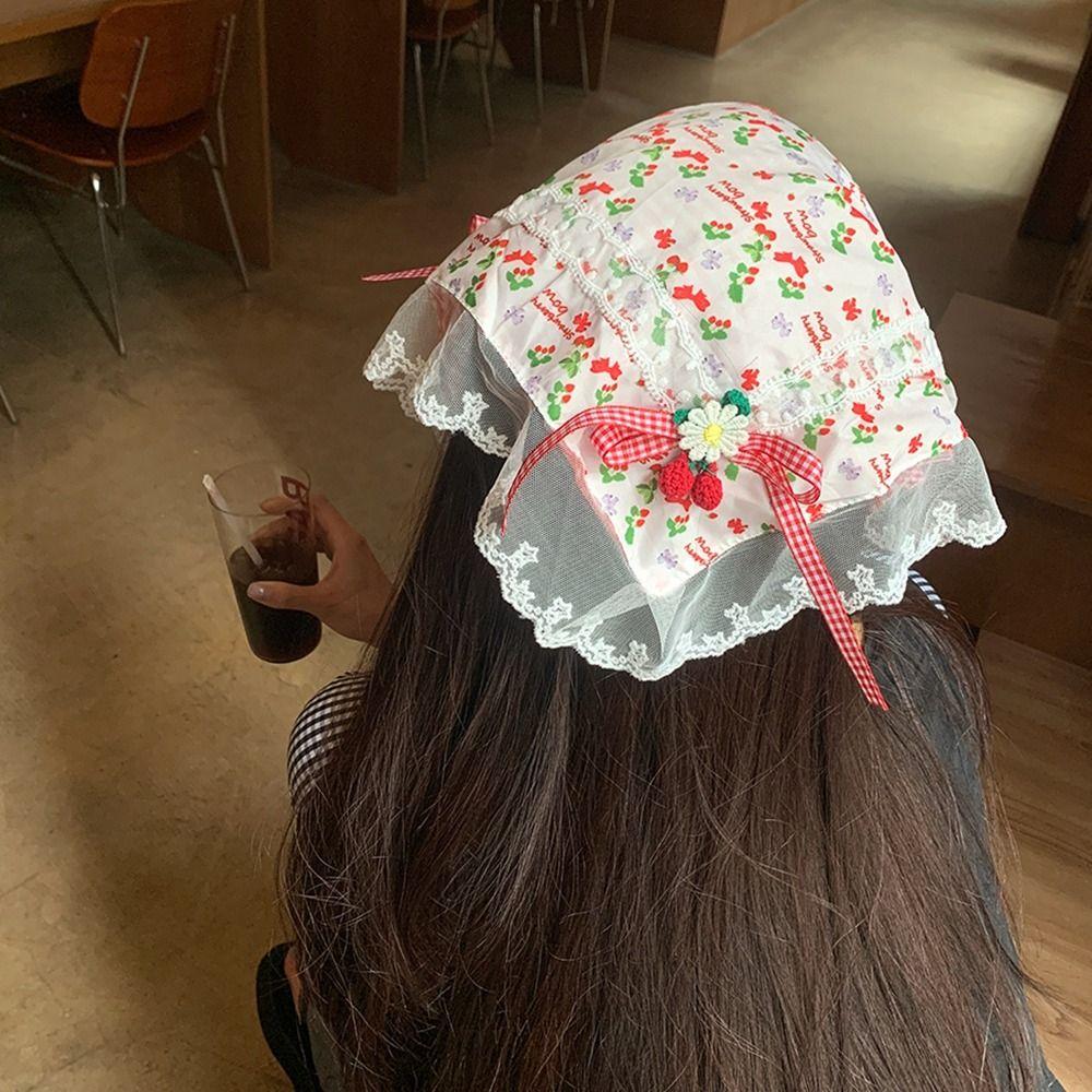 Printed Triangle Bandana Bowknot Bow Triangle Scarf Cute Lace Hair Scarf Girls 
Printed Triangle Bandana Bowknot Bow Triangle Scarf Cute Lace Hair Scarf Girls