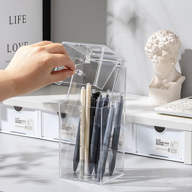 Makeup brush storage container, dustproof acrylic organizer rack, portable desktop lipstick brush holder, transparent box
Makeup brush storage container, dustproof acrylic organizer rack, portable desktop lipstick brush holder, transparent box