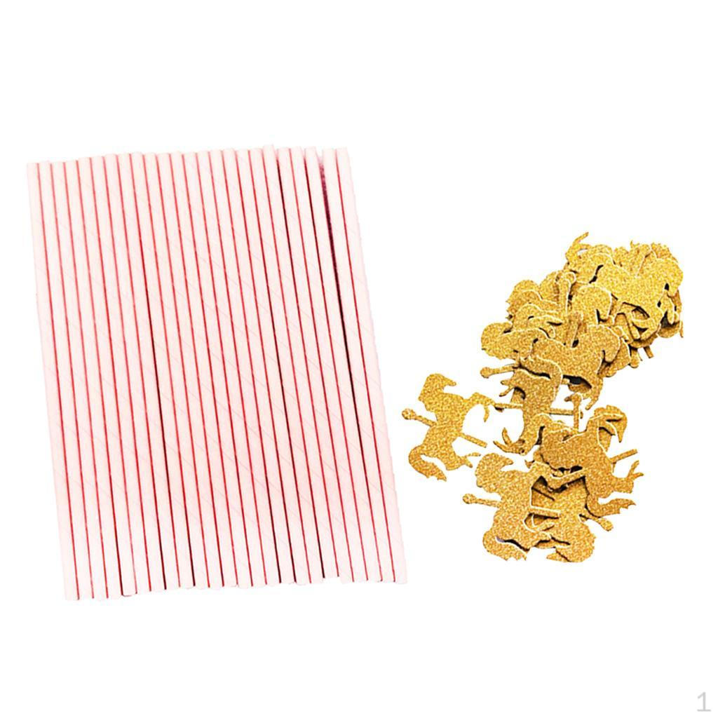 Pack of 25 Pink Paper Straws Disposable Kid Birthday Supplies
Pack of 25 Pink Paper Straws Disposable Kid Birthday Supplies