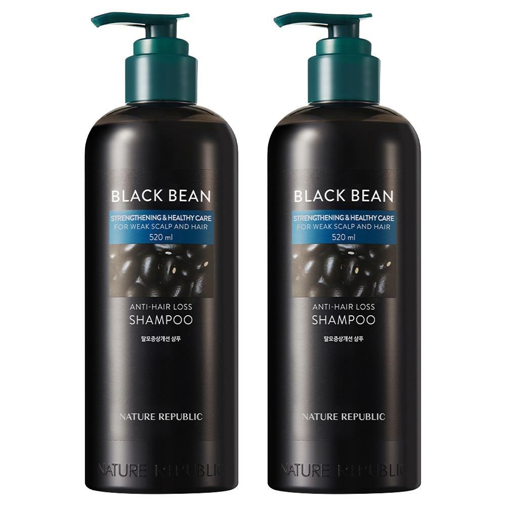 Nature Republic Black Bean Anti-Hair Loss Shampoo Scalp Care & Root Strengthening Duo Pack 520ml x 2
Nature Republic Black Bean Anti-Hair Loss Shampoo Scalp Care & Root Strengthening Duo Pack 520ml x 2