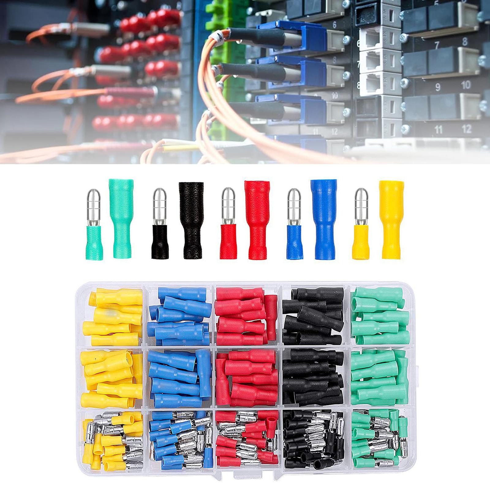 120pcs Cable Lugs Set Round Plugs & Round Connectors Crimp Connector Assortment Cable Lugs Round Butt Connector for Car
120pcs Cable Lugs Set Round Plugs & Round Connectors Crimp Connector Assortment Cable Lugs Round Butt Connector for Car
