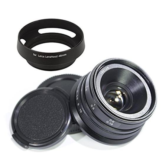 Pixco 25mm Manual Focus Lens for Micro Four Thirds Mount Cameras Metal Lens Hood for Leica M Lens Diameter F1.8 HD.MC M4/3 + (46mm)
Pixco 25mm Manual Focus Lens for Micro Four Thirds Mount Cameras Metal Lens Hood for Leica M Lens Diameter F1.8 HD.MC M4/3 + (46mm)