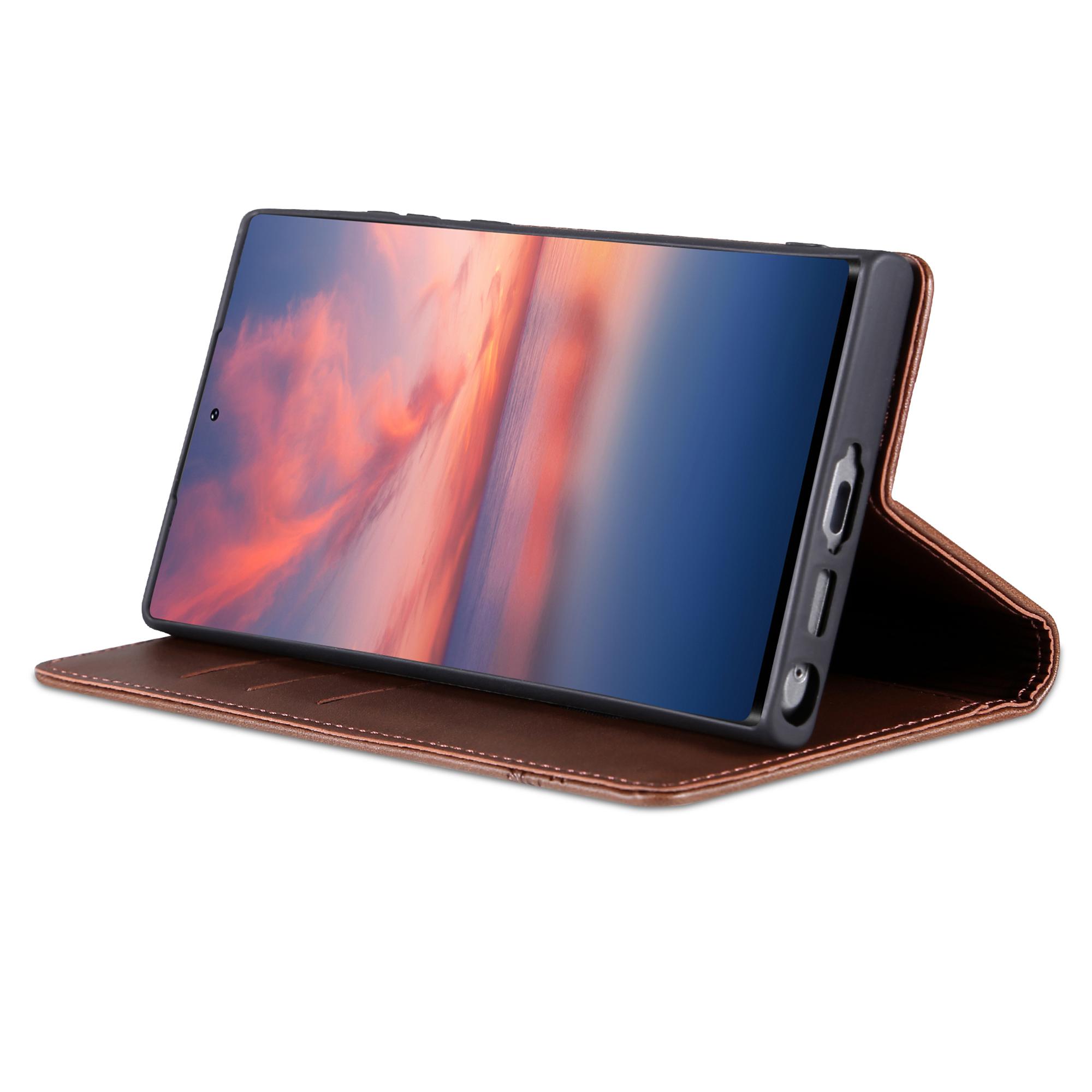 AZNS For Samsung Galaxy S24 Ultra Case Magnetic Suction Leather Phone Cover with Wallet Stand Coffee
AZNS For Samsung Galaxy S24 Ultra Case Magnetic Suction Leather Phone Cover with Wallet Stand Coffee