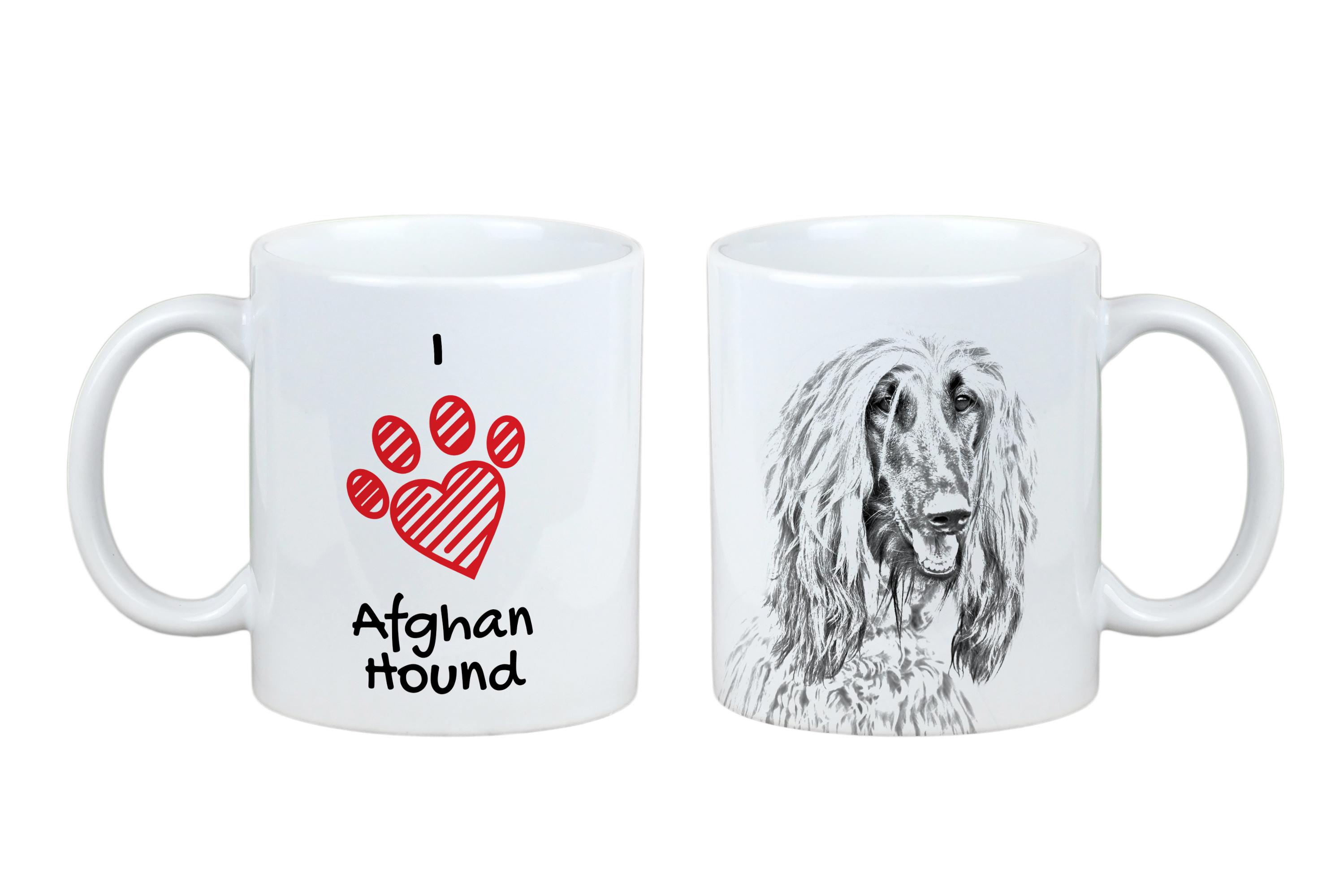 Afghan Hound, Tazi - cup with a dog, cute cup with graphics, a gift with your photo from the Art-Dog brand білий
Afghan Hound, Tazi - cup with a dog, cute cup with graphics, a gift with your photo from the Art-Dog brand білий