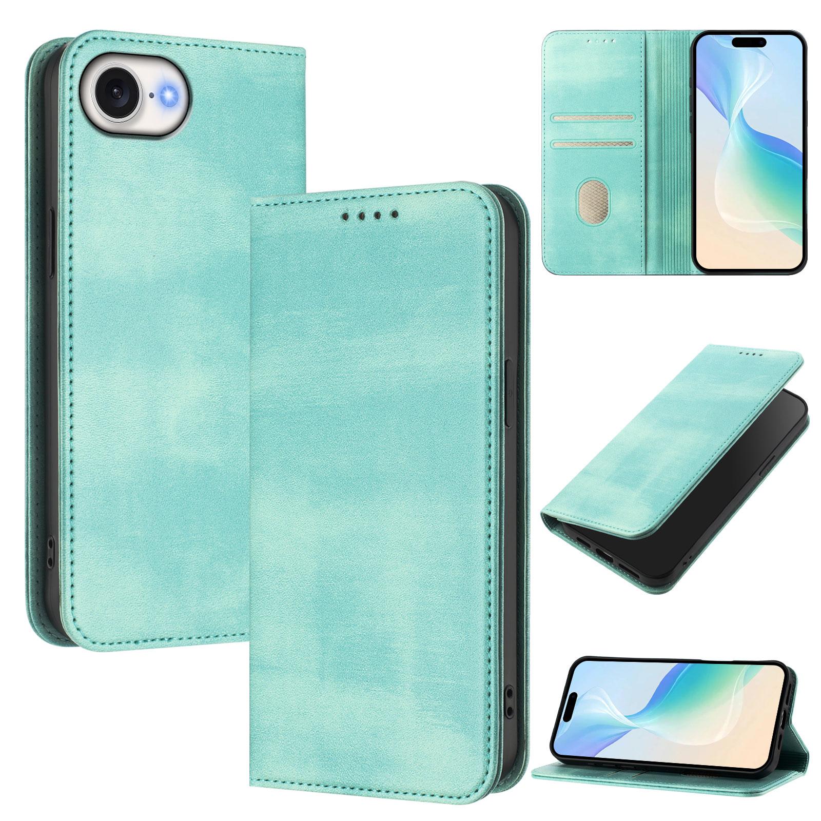 For iPhone 16e Wallet Cases Retro Texture RFID Blocking Leather Phone Cover Dark Green
For iPhone 16e Wallet Cases Retro Texture RFID Blocking Leather Phone Cover Dark Green
