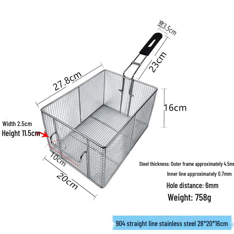 Commercial Stainless Steel Frying Basket
Commercial Stainless Steel Frying Basket