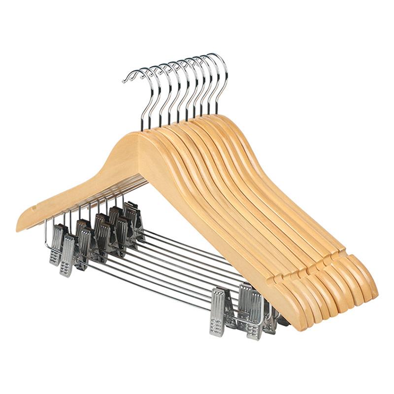 5pcs Wooden Hangers with Adjustable Clips,Solid Wood Pants Organizer for Blouse Dress Jacket,Natural Smooth Non-slip Skirts Rack 5pcs
5pcs Wooden Hangers with Adjustable Clips,Solid Wood Pants Organizer for Blouse Dress Jacket,Natural Smooth Non-slip Skirts Rack 5pcs