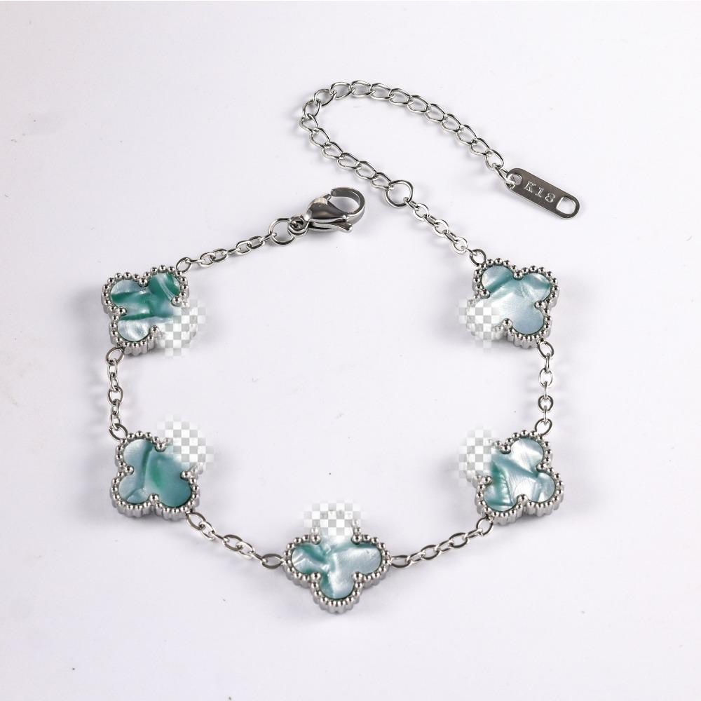 Браслет «Четырехлистный клевер» 13 мм для женщин Стильный и универсальный Изготовлен из высококачественной титановой стали Не выцветающий цепной браслет
Браслет «Четырехлистный клевер» 13 мм для женщин Стильный и универсальный Изготовлен из высококачественной титановой стали Не выцветающий цепной браслет