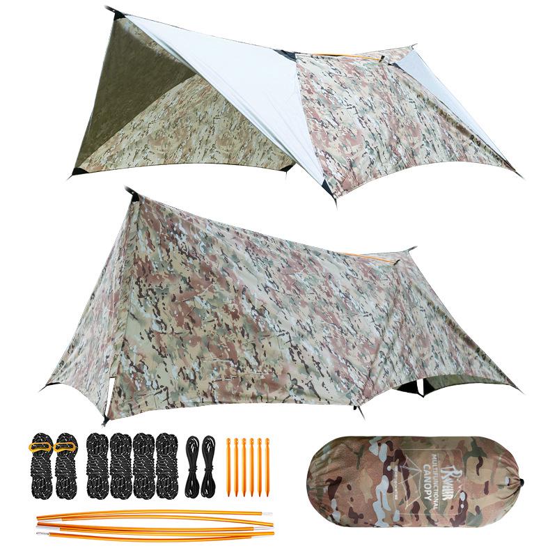 Outdoor Survival Poleless Tent & Rain Shelter Ground Mat for Camping and Bushcraft. 410x290 cm камуфляжный/пустынный
Outdoor Survival Poleless Tent & Rain Shelter Ground Mat for Camping and Bushcraft. 410x290 cm камуфляжный/пустынный