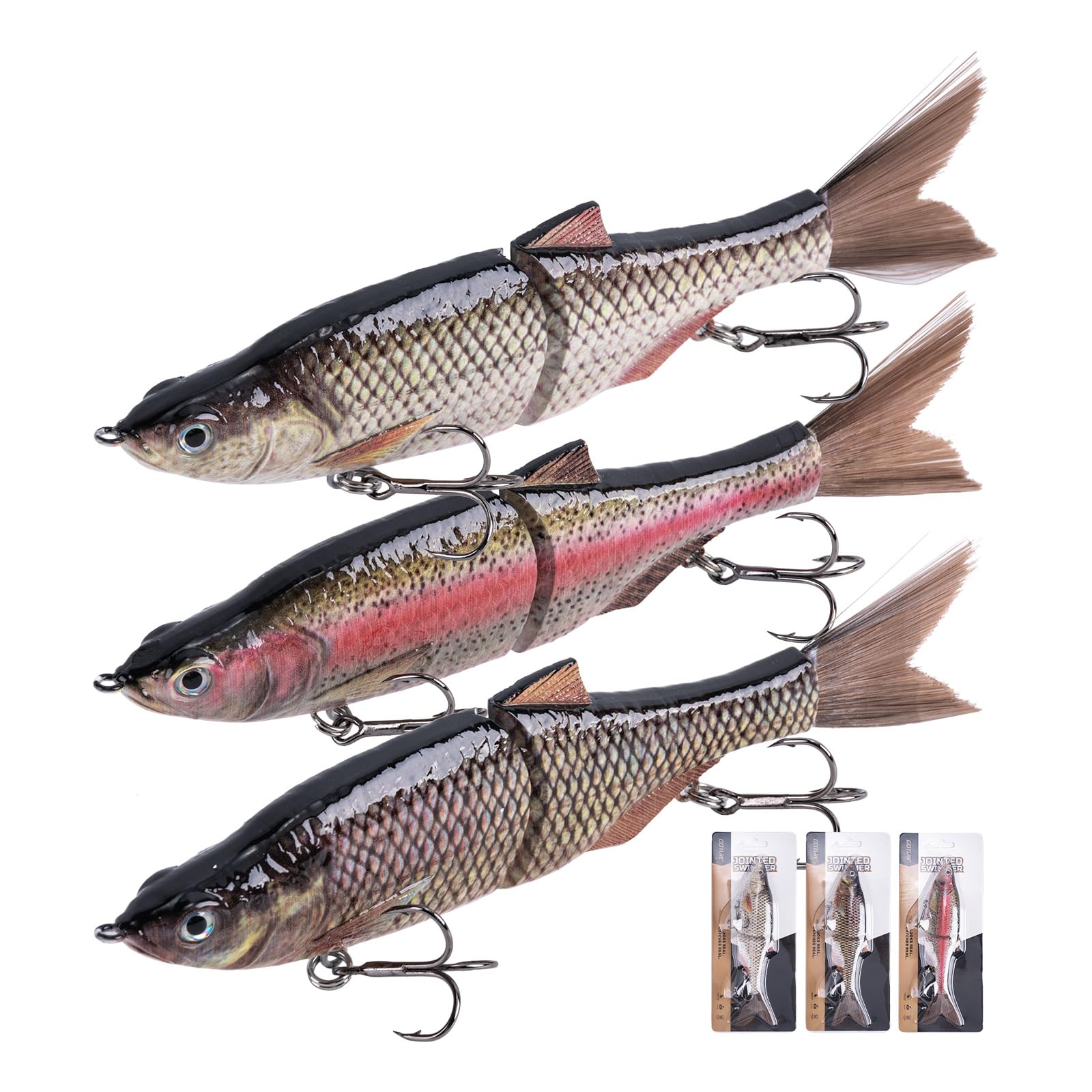 GOTURE Сочлененные приманки с волосами Специальный цвет Набор натуральной камуфляжной расцветки для пресной воды и реалистичной ловли окуня Длинные Точные Прочные Профессиональные Рыболовные
GOTURE Сочлененные приманки с волосами Специальный цвет Набор натуральной камуфляжной расцветки для пресной воды и реалистичной ловли окуня Длинные Точные Прочные Профессиональные Рыболовные