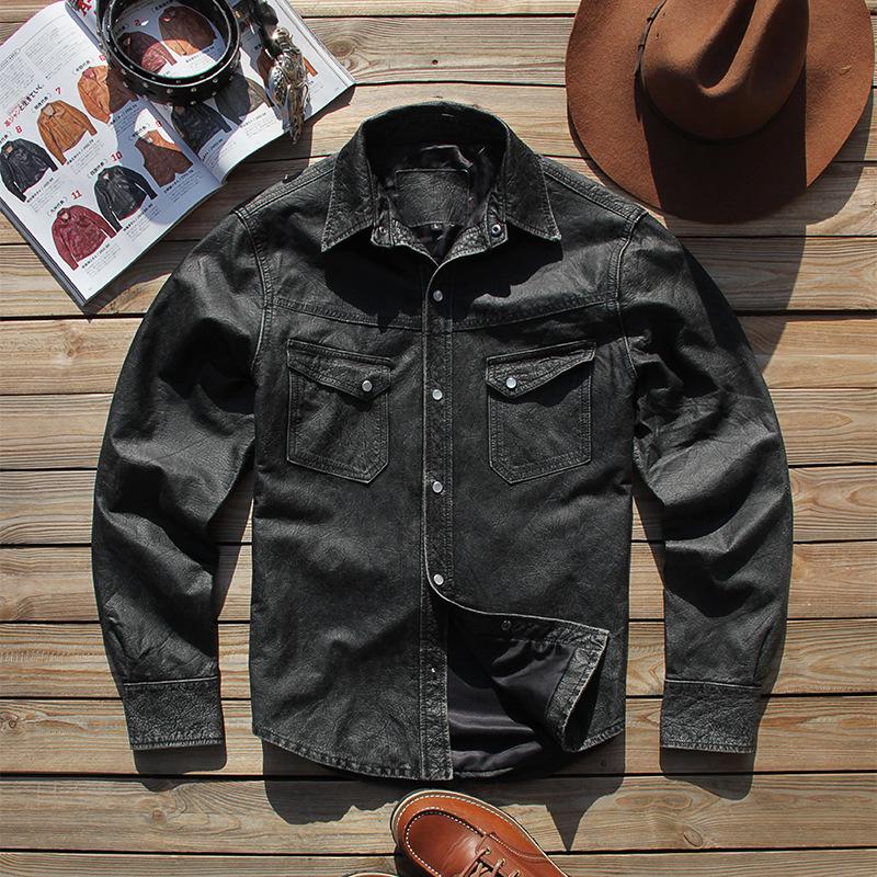 Men s Vintage Western Cowboy Leather Jacket: Stone-Washed Slim Fit Lapel Denim Shirt Style M серый
Men s Vintage Western Cowboy Leather Jacket: Stone-Washed Slim Fit Lapel Denim Shirt Style M серый