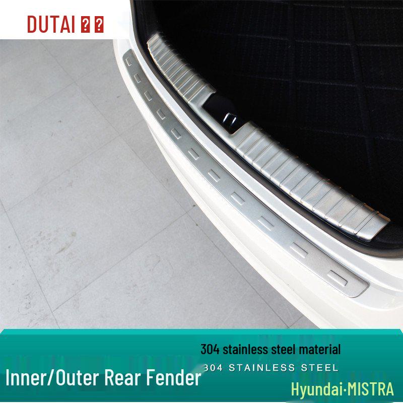 Hyundai Mistra Защита заднего багажника и накладка порога бампера External rear guard 1 piece
Hyundai Mistra Защита заднего багажника и накладка порога бампера External rear guard 1 piece