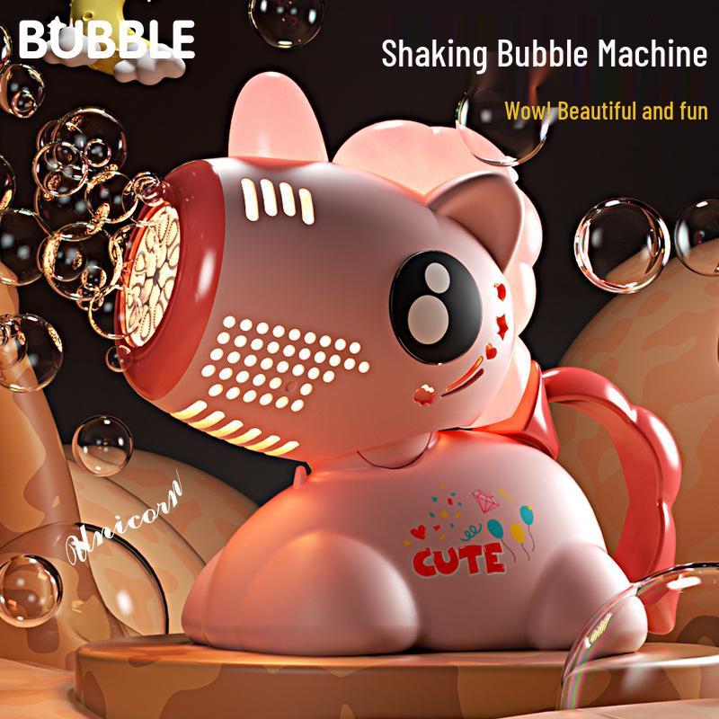 Cartoon Electric Shaking Head Bubble Machine: Handheld Toy for Kids with Fully Electric Features
Cartoon Electric Shaking Head Bubble Machine: Handheld Toy for Kids with Fully Electric Features