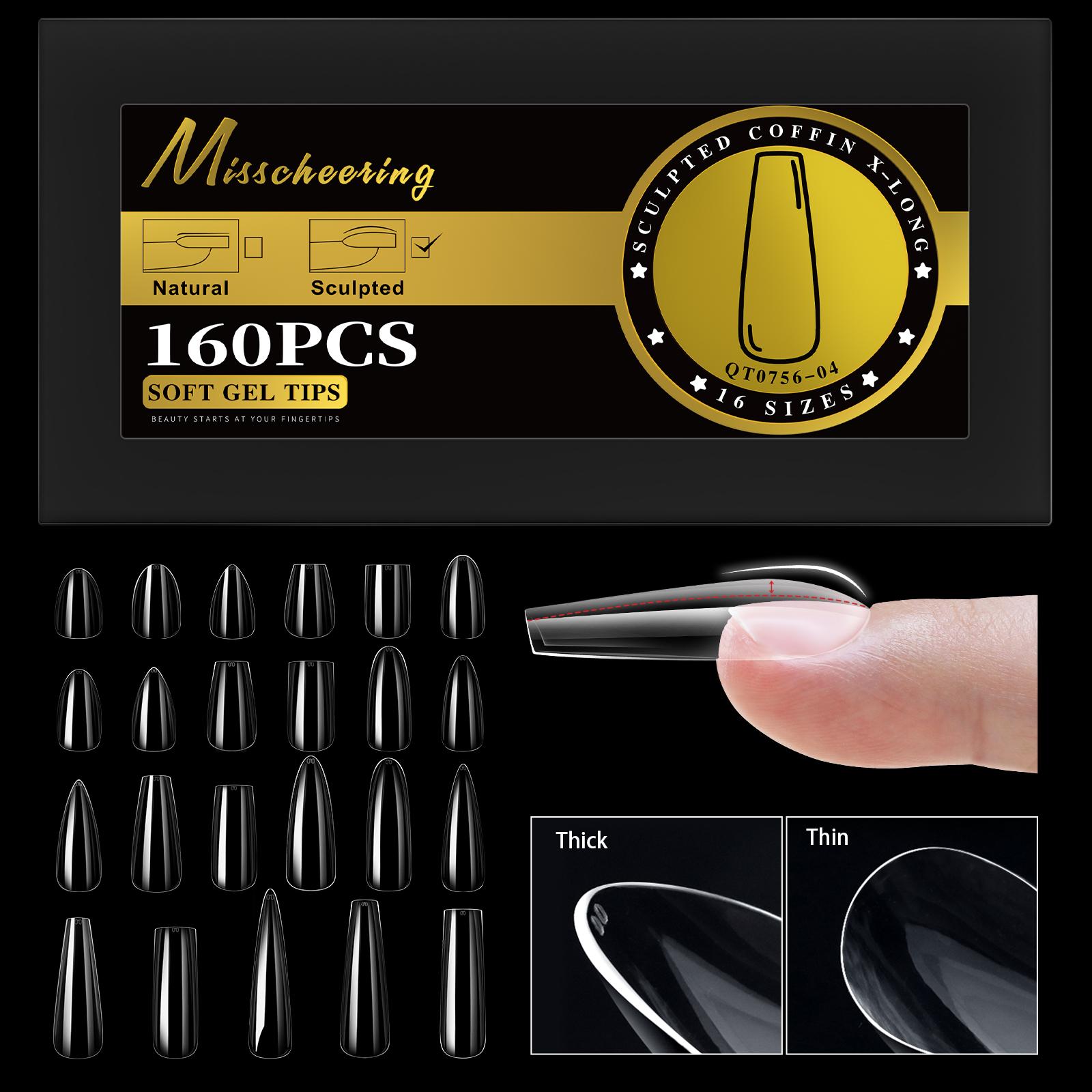 S-2XL Glossy False Nail Tips Sculpted Soft Gel Almond Coffin Stiletto Full Cover Press On Nails Artificial DIY Extension Supplie
S-2XL Glossy False Nail Tips Sculpted Soft Gel Almond Coffin Stiletto Full Cover Press On Nails Artificial DIY Extension Supplie