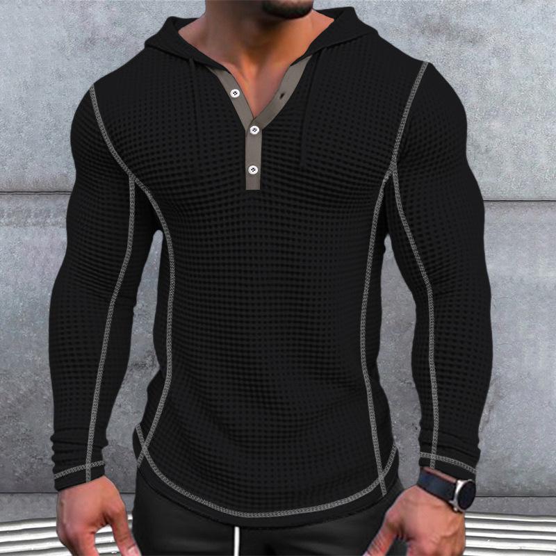 Men s Waffle Top Buttoned Hoodie T-shirt Long Sleeved Casual Fashion Hoodies & Sweatshirts Men’s XXXL чорний
Men s Waffle Top Buttoned Hoodie T-shirt Long Sleeved Casual Fashion Hoodies & Sweatshirts Men’s XXXL чорний