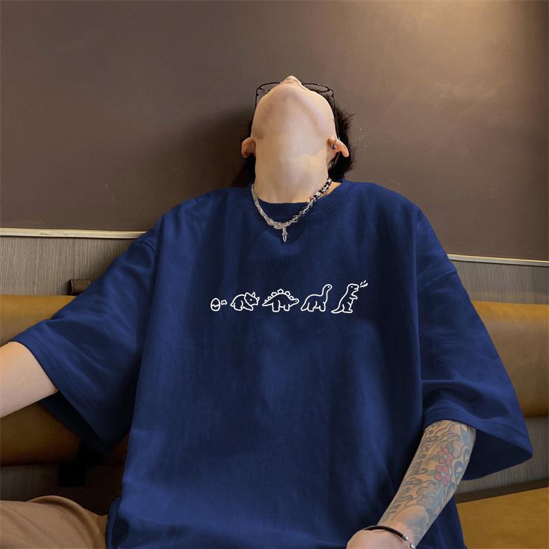 Men s Tyrannosaurus Rex Cartoon Heavyweight Cotton T-shirt, Casual Loose Fit, Round Neck, Short Sleeve 3XL (140-160 jin) темно-синий
Men s Tyrannosaurus Rex Cartoon Heavyweight Cotton T-shirt, Casual Loose Fit, Round Neck, Short Sleeve 3XL (140-160 jin) темно-синий