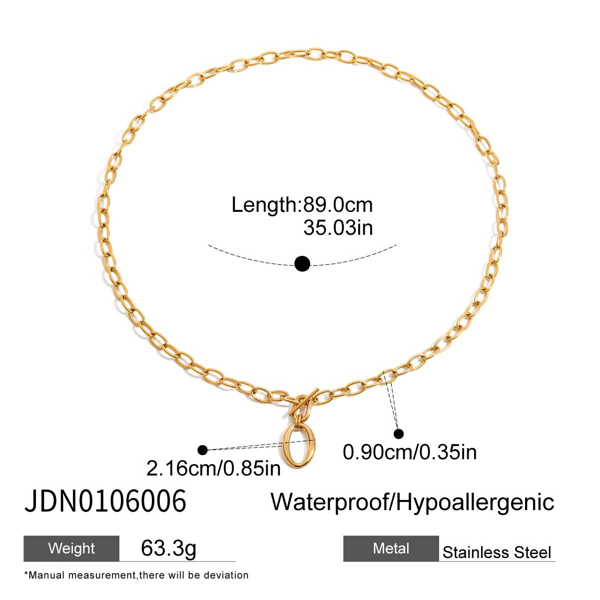 Youthway Minimalist Style Splice Chain Design Necklace Stainless Steel Gold Color O Shape Pendant Ot Clasp Women S Necklace
Youthway Minimalist Style Splice Chain Design Necklace Stainless Steel Gold Color O Shape Pendant Ot Clasp Women S Necklace