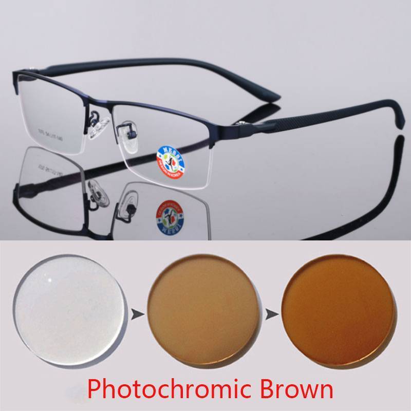 Photochromism Finished Nearsight Myopia Eyeglasses Half Metal Frames Degree Lens Diopters Eyeglasses -1 -1.5 -2 -2.5 -3 -4 To -6 Myopia -0.5
Photochromism Finished Nearsight Myopia Eyeglasses Half Metal Frames Degree Lens Diopters Eyeglasses -1 -1.5 -2 -2.5 -3 -4 To -6 Myopia -0.5