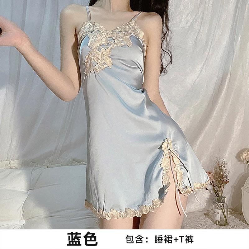 Sexy nightdress, erotic underwear, new charm lace suspenders, split ends, perspective hip-wrapped pajamas, women s abstinence plus size ( 50kg-80kg ) синій
Sexy nightdress, erotic underwear, new charm lace suspenders, split ends, perspective hip-wrapped pajamas, women s abstinence plus size ( 50kg-80kg ) синій