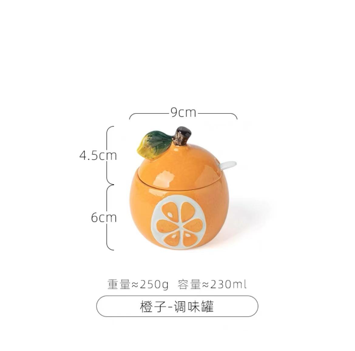 Creative Cartoon Fruit Ceramic Seasoning Jar Korean Hand-painted Salt Pepper Shaker Sugar MSG Bottle Household Kitchen Supplies
Creative Cartoon Fruit Ceramic Seasoning Jar Korean Hand-painted Salt Pepper Shaker Sugar MSG Bottle Household Kitchen Supplies