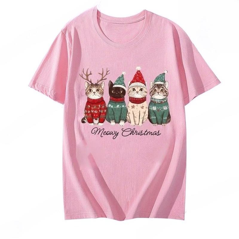 New Year Xmas Meowy Christmas Cat Print Women Fashion T Shirt Girl O Neck Clothing Fashion Harajuku Kawaii Tshirt Y2K Clothing 4XL
New Year Xmas Meowy Christmas Cat Print Women Fashion T Shirt Girl O Neck Clothing Fashion Harajuku Kawaii Tshirt Y2K Clothing 4XL