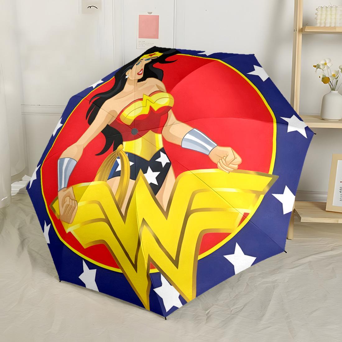 Wonder Woman Icon Automatic Umbrella Compact 8-Rib Lightweight Sturdy Construction for Outdoor Daily Use Fashionable Accessory
Wonder Woman Icon Automatic Umbrella Compact 8-Rib Lightweight Sturdy Construction for Outdoor Daily Use Fashionable Accessory