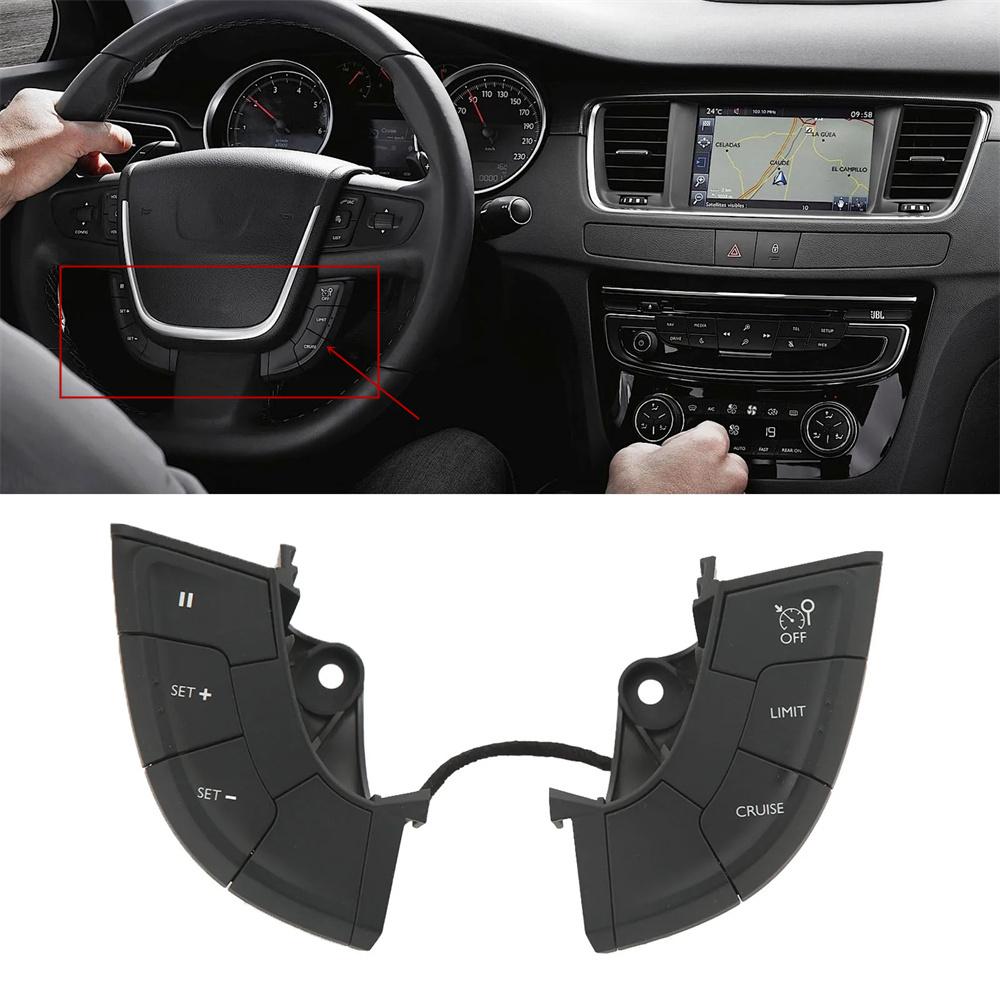 Steering Wheel Cruise Control Switch Button 4112QK Fit for Peugeot 508 508SW 2011‑2018
Steering Wheel Cruise Control Switch Button 4112QK Fit for Peugeot 508 508SW 2011‑2018