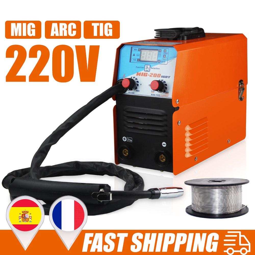 MIG-200 AC220V IGBT MIG MMA TIG безгазовый сварочный аппарат 50/60 Гц мини-сварочный аппарат сварочное оборудование заменяет ручной паяльный инструмент
MIG-200 AC220V IGBT MIG MMA TIG безгазовый сварочный аппарат 50/60 Гц мини-сварочный аппарат сварочное оборудование заменяет ручной паяльный инструмент