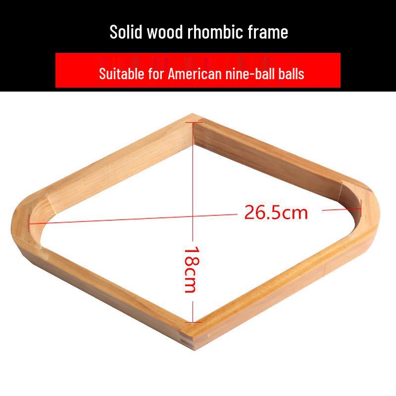 Junshi Solid Wood 9-Ball Billiard Rack
Junshi Solid Wood 9-Ball Billiard Rack