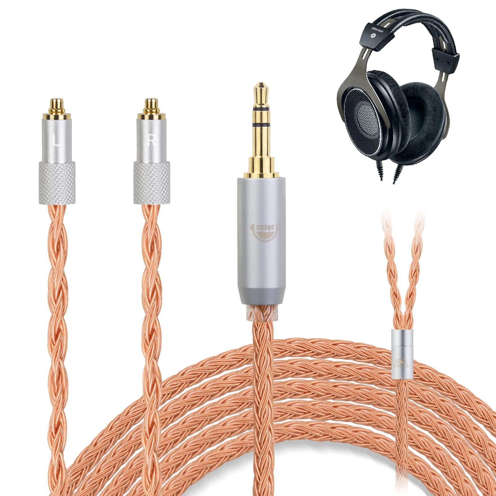 okcsc ZT16 ReCable SRH1840 Headphone Cable Replacement Cable for 16 Cores Pure Copper Compatible with SRH1840 Length Earphones/Headphones SRH1440,
okcsc ZT16 ReCable SRH1840 Headphone Cable Replacement Cable for 16 Cores Pure Copper Compatible with SRH1840 Length Earphones/Headphones SRH1440,