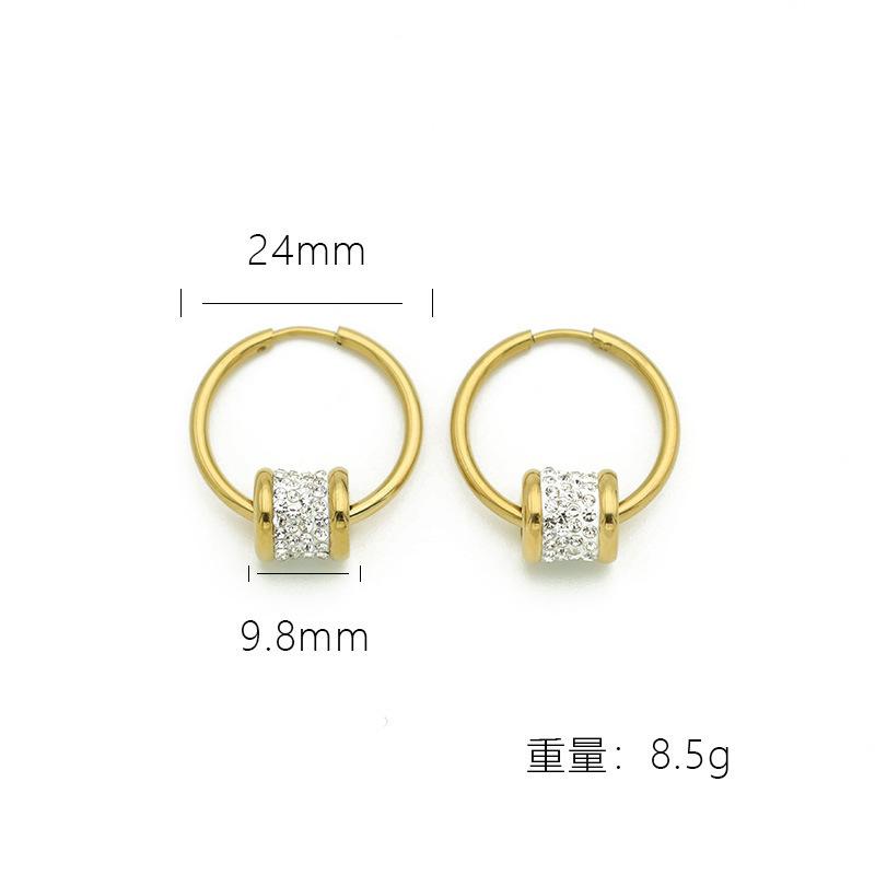 Gold High-End Titanium Steel Small Waist Earrings Women S Fashion Opal Earrings Temperament Ears
Gold High-End Titanium Steel Small Waist Earrings Women S Fashion Opal Earrings Temperament Ears