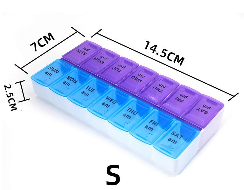 14 Grids Weekly Pill Case 7 Days Medicine Box Tablet Dispenser Organizer Pill Box Splitters Plastic Storage Box
14 Grids Weekly Pill Case 7 Days Medicine Box Tablet Dispenser Organizer Pill Box Splitters Plastic Storage Box