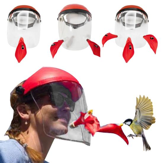 Hummingbird Feeder Helmet Hands-Free Outdoor Birds Feeder Hat with 1/2/3 Ports Adjustable Face Masque Wild Birds Feeder 1
Hummingbird Feeder Helmet Hands-Free Outdoor Birds Feeder Hat with 1/2/3 Ports Adjustable Face Masque Wild Birds Feeder 1