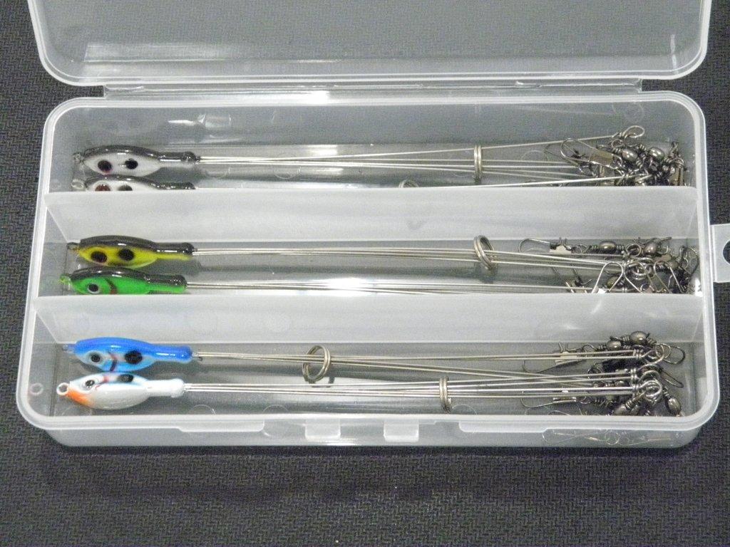 6 Тест оснастки «зонтик» Рыболовные приманки Алабама в 1 коробке для снастей для ловли окуня (AR1KB)
6 Тест оснастки «зонтик» Рыболовные приманки Алабама в 1 коробке для снастей для ловли окуня (AR1KB)