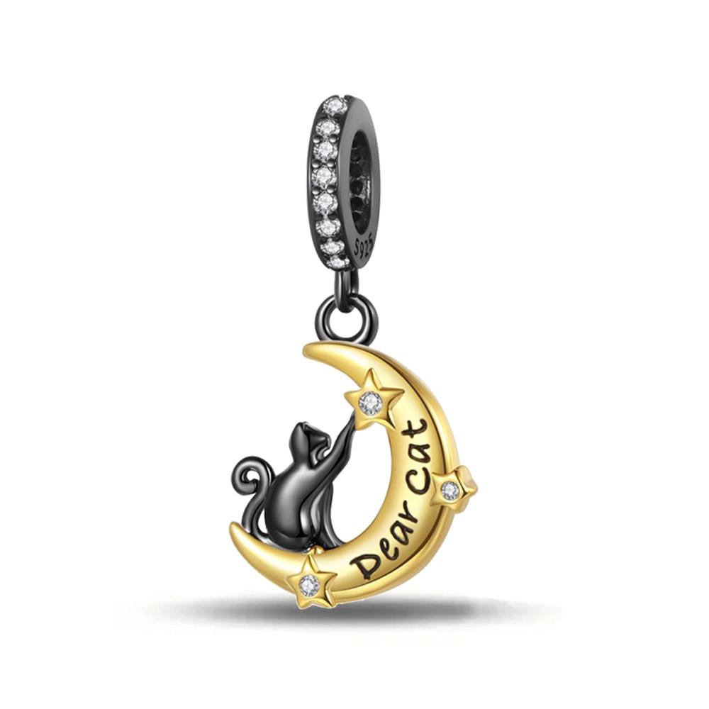 Ahthen Copper Beads Feline Playing On The Moon Charm Fit Snake Chain Bracelets Necklaces Women s Style Designing Jewelry
Ahthen Copper Beads Feline Playing On The Moon Charm Fit Snake Chain Bracelets Necklaces Women s Style Designing Jewelry